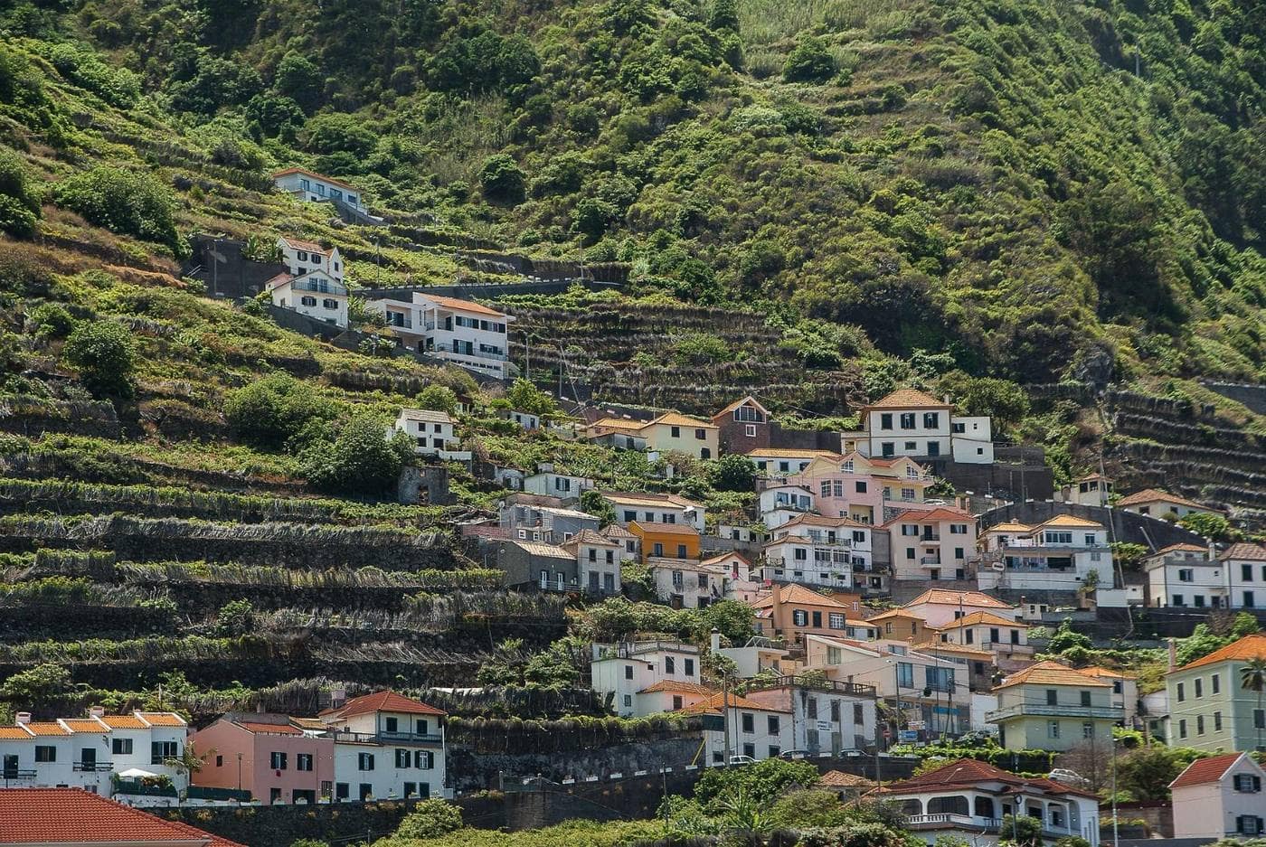 Casas em socalcos na Madeira